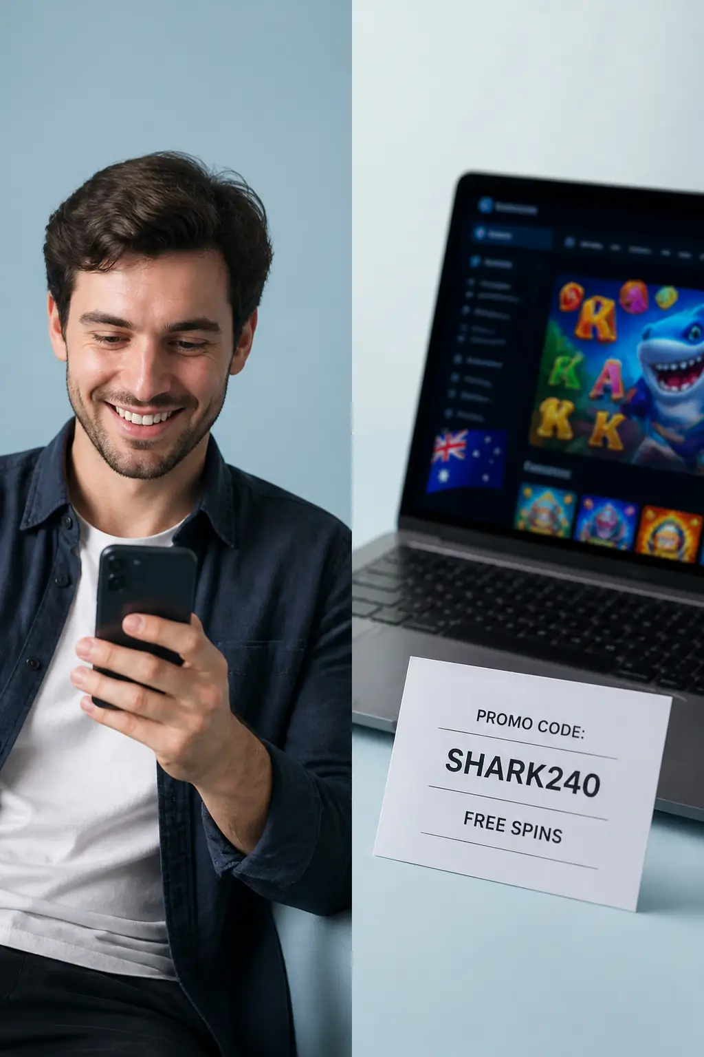 Winshark Casino Promo Code visual guide for Winshark Casino